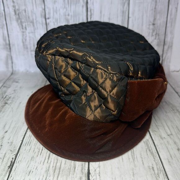Diahann Carol Brown Quilted‎ Velvet Vintage Hat main image 10